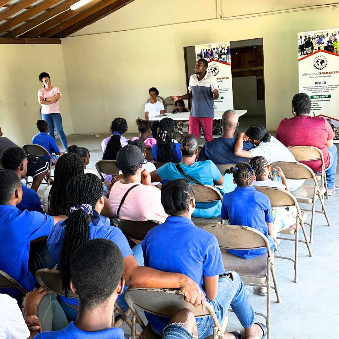 scholarship students attending a workshop